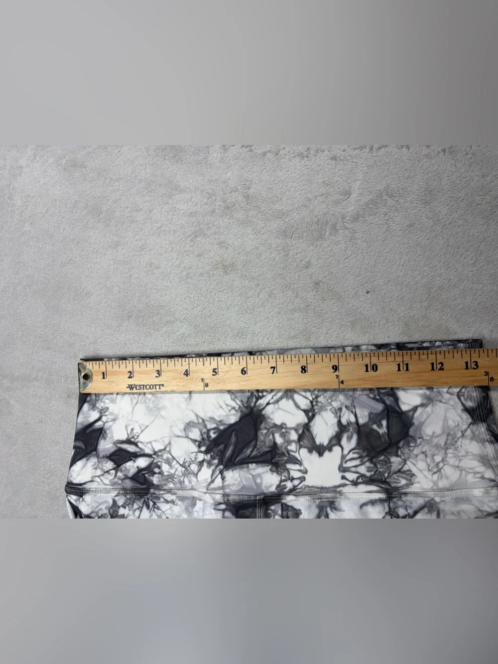 Lululemon Wunder Under High-Rise Tight Dual Shibori Gray White Leggings Size 8